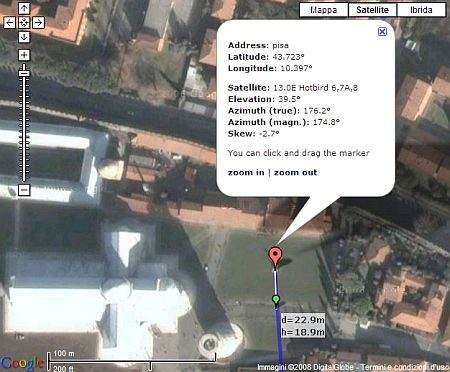 Puntare le Antenne Satellitari TV con Google Map / Earth
