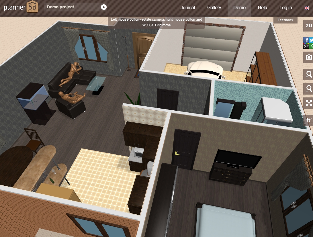 Planner 5d: disegnare e arredare appartamenti e case Planimetrie di case