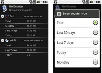 Android App: Contatore per Traffico Dati EDGE, 3G e WiFi