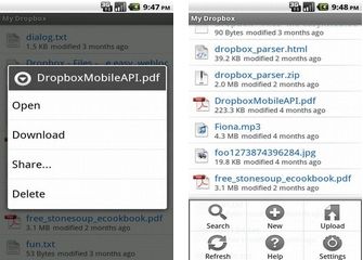 Android App: Sincronizza e condivi archivi con Dropbox