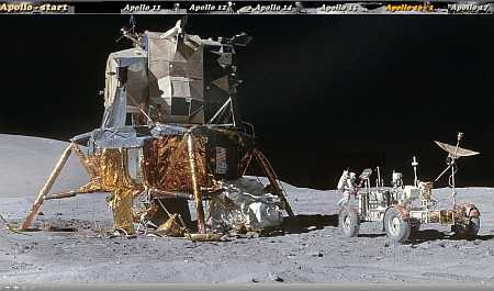 Audio-Foto Panoramiche 360° missioni lunari Apollo 11-17