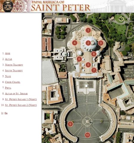 Basilica Papale San Pietro: Visita Virtuale 3D in 10 Foto HD