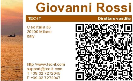 Biglietti da Visita con QR-Code pronti da stampare gratis