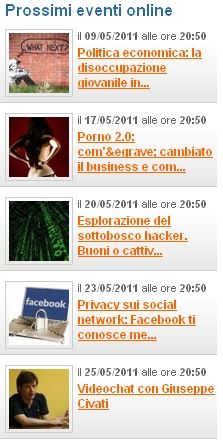 Corsi Informatici Interattivi Voce + Chat + Lavagna Virtuale