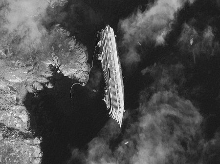 Costa Concordia: Traccia completa Rotta Nave GPS + AIS