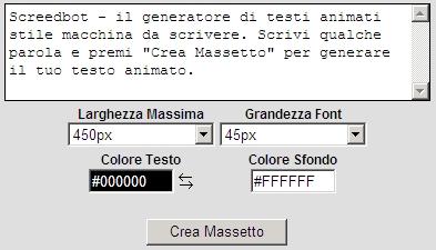 Crea facilmente Testi Animati stile Macchina da Scrivere