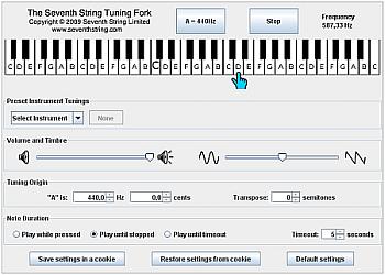 Diapason Elettronico per accordare gli Strumenti Musicali