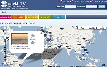 Earth TV il Mondo in diretta: 70 Telecamere 5 Continenti