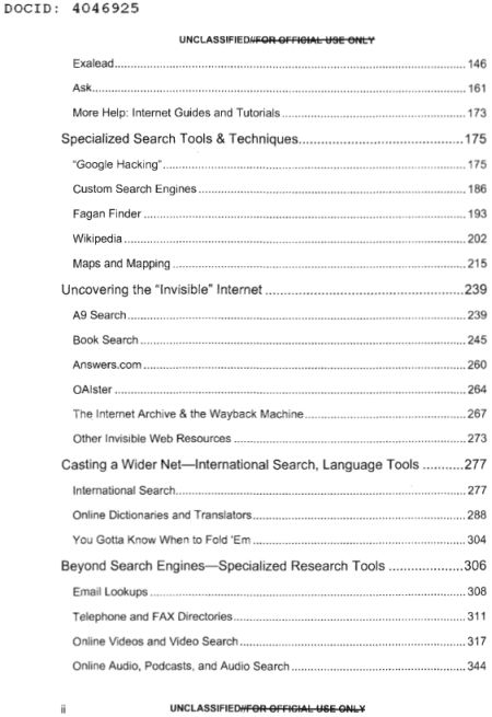 [¯|¯] Ebook: Manuale segreto NSA -  Strategie Ricerca Web