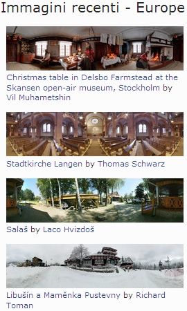 Foto Panoramiche 360° 3D Sferiche e Interattive dal Mondo