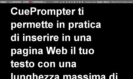 Gobbo Elettronico Suggeritore - Teleprompter PC gratis