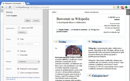Google Chrome: Salva Pagine Web in PDF senza installare Estensioni