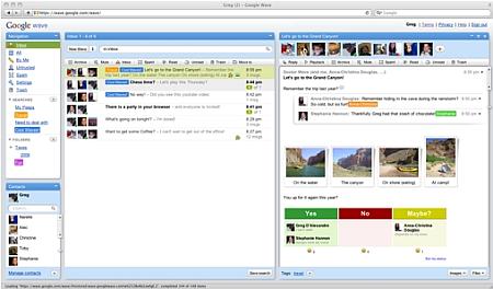 Google Wave = Email + Chat + Wiki + Social Network + IM