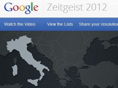 Google Zeitgeist 2012 - Le ricerche In Italia e nel Mondo