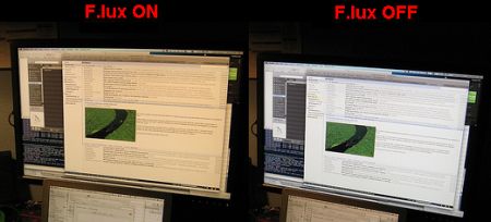 Luminosità Schermi LCD piú naturale con F.lux