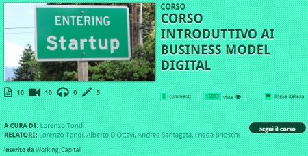 Modelli di Business per Startup: Corso Video in 25 lezioni