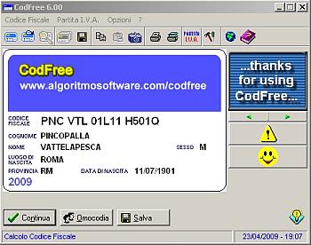 Programma calcolatore di Codice Fiscale gratis sul tuo PC