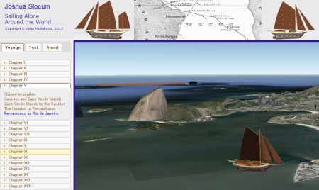 Sailing Alone Around the World: Audiolibro + Google Earth