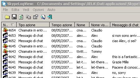 SKYPE - Come vedere i LOG con tutte le Chat, Calls e Files